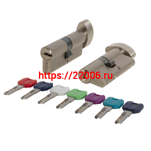 Цилиндровый Punto (Пунто) механизм MaxPro7002Knob95mm(45+10+40) SN никель 7key с вертушкой