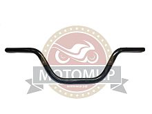 Руль VORTEX  голый черный (L-700mm, d-22mm) (НАБОР)