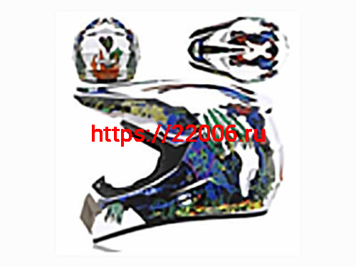 Мотошлем VIRTUE MD-905 Кросс белый с синим граффити (L) Мотошлем VIRTUE MD-905 Кросс белый с синим граффити (L)